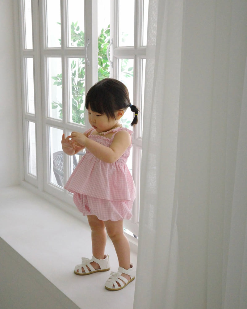 Bailey - Korean Children Fashion - #designkidswear - Pumpkin Check Bloomer - 6