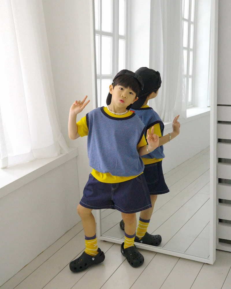 Bailey - Korean Children Fashion - #discoveringself - Play Denim Pants - 3