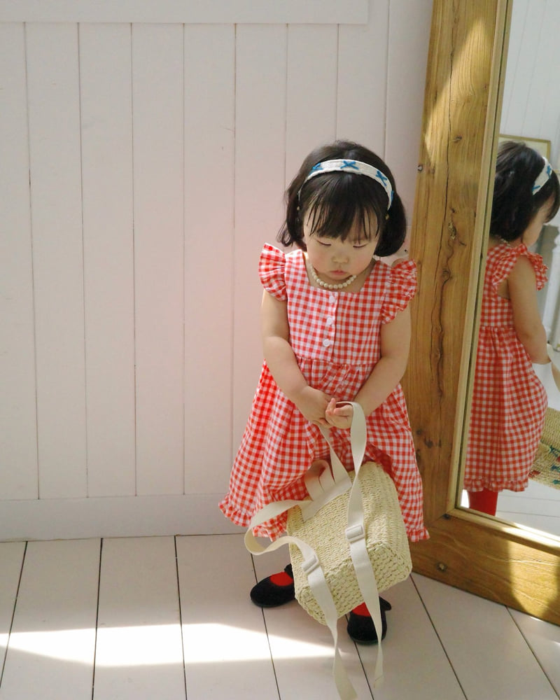 Bailey - Korean Children Fashion - #discoveringself - Picnic Check One-piece - 6
