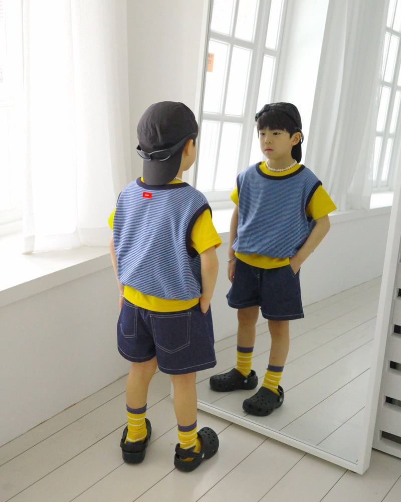Bailey - Korean Children Fashion - #discoveringself - Play Denim Pants - 4