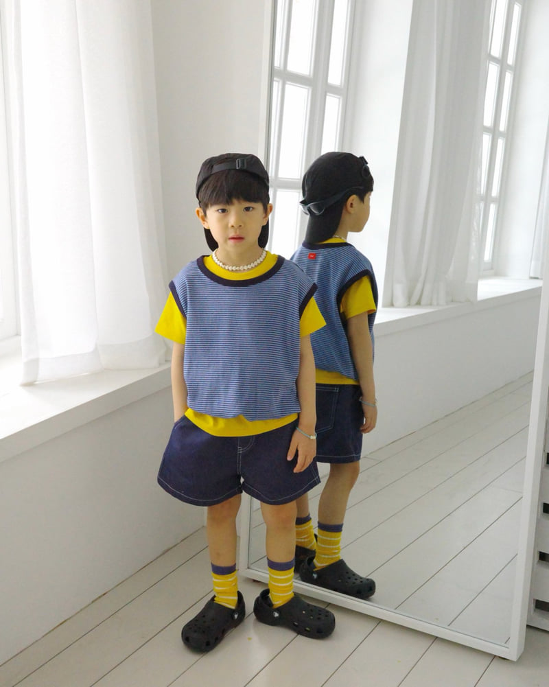Bailey - Korean Children Fashion - #kidsshorts - Play Denim Pants - 5