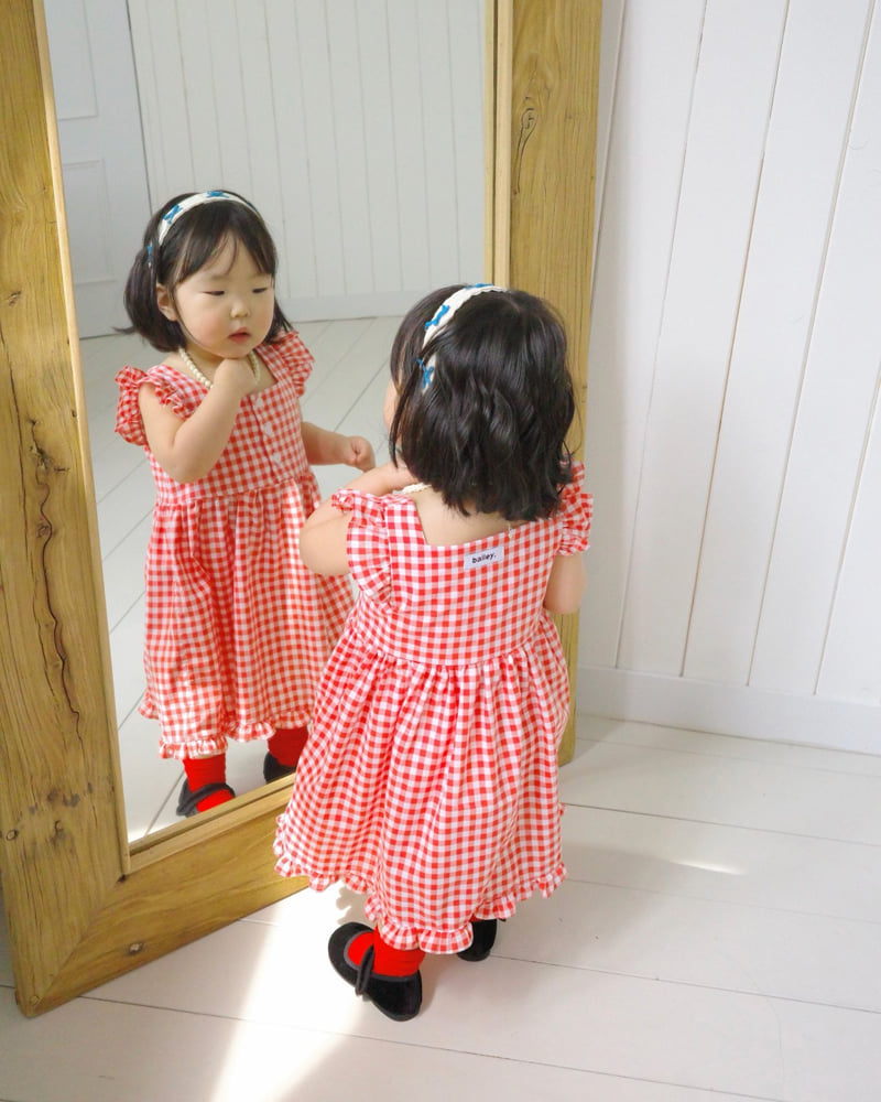 Bailey - Korean Children Fashion - #kidsshorts - Picnic Check One-piece - 8