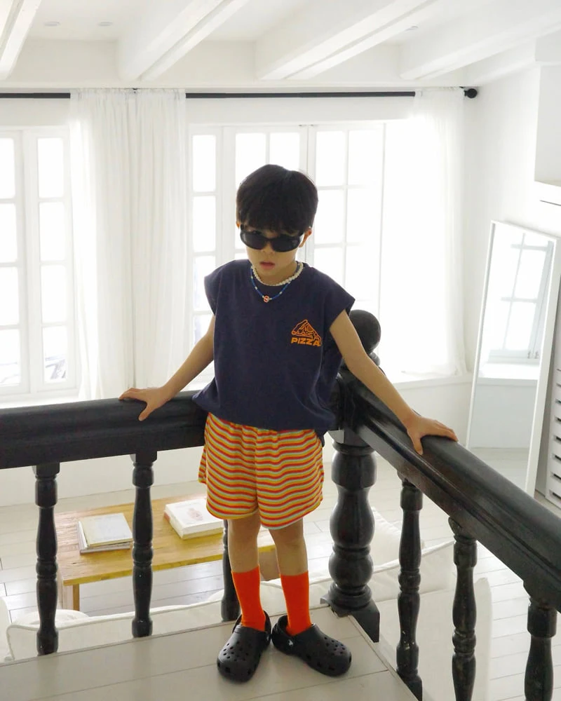 Bailey - Korean Children Fashion - #kidsstore - Pizza Box Tee - 5