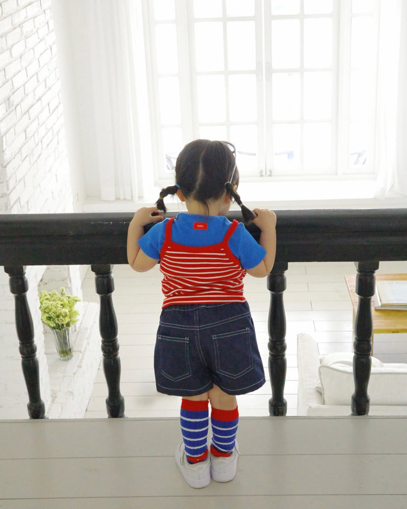 Bailey - Korean Children Fashion - #kidzfashiontrend - Play Denim Pants - 7