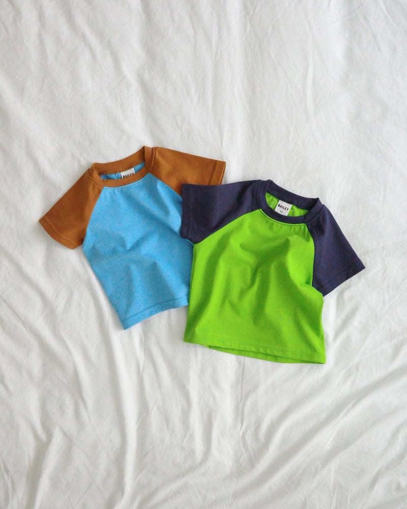 Bailey - Korean Children Fashion - #kidzfashiontrend - Raglan Shooting Tee - 12