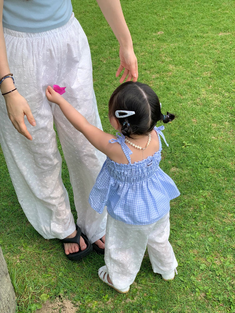 Bailey - Korean Children Fashion - #littlefashionista - Smocked Check Top - 6
