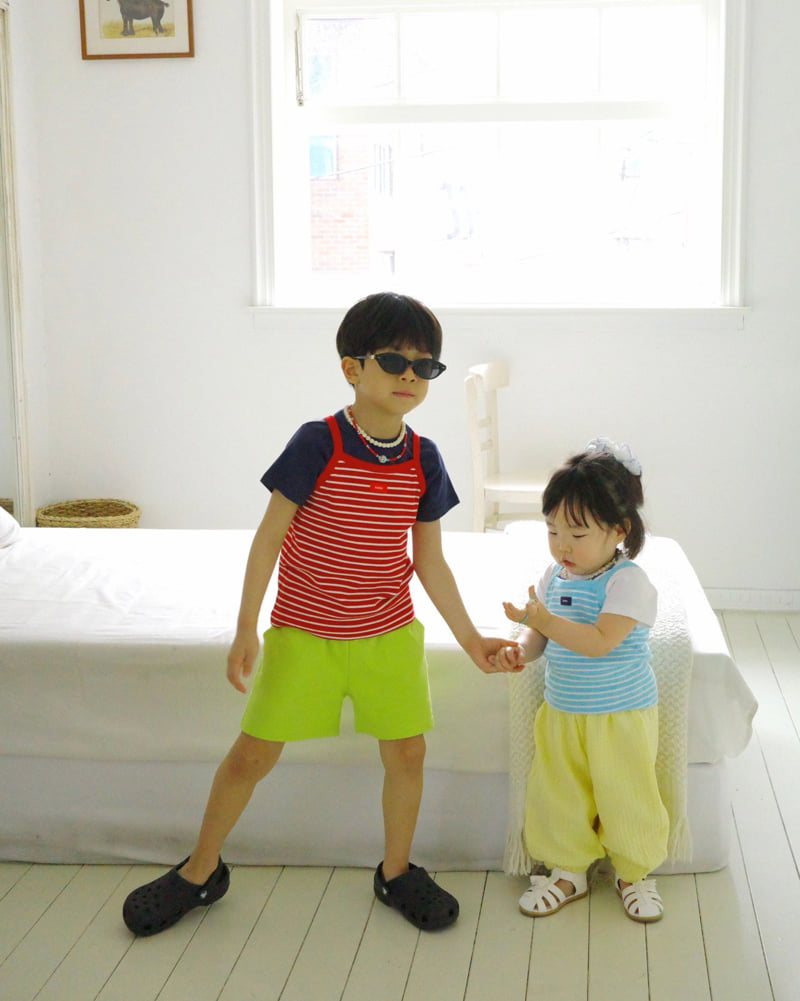 Bailey - Korean Children Fashion - #todddlerfashion - Sparkling Strap Sleeveless - 9
