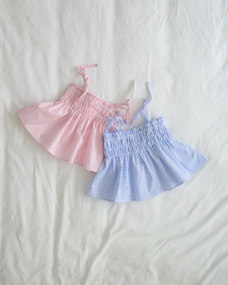 Bailey - Korean Children Fashion - #toddlerclothing - Smocked Check Top - 11