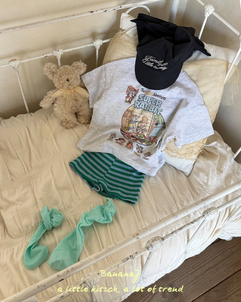 Banana J - Korean Children Fashion - #childofig - Super Rabbit Tee - 5