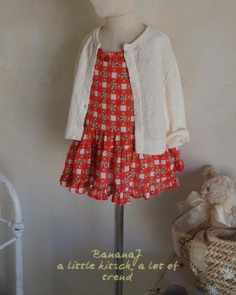 Banana J - Korean Children Fashion - #childrensboutique - Cherry One-piece - 9
