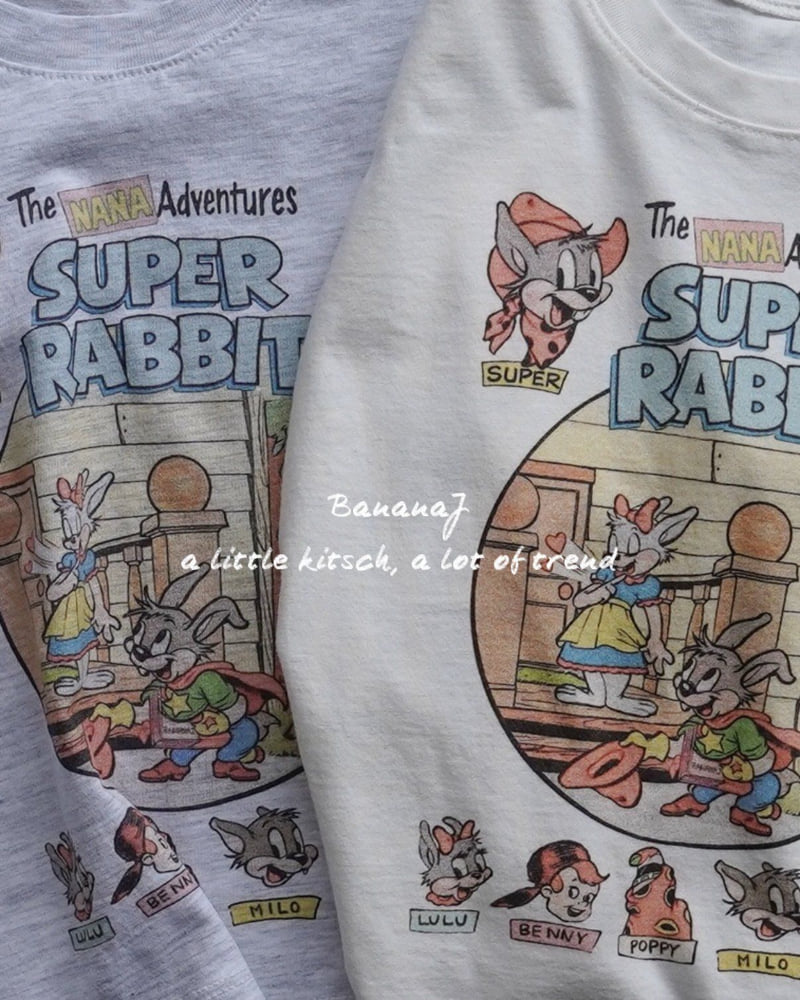 Banana J - Korean Children Fashion - #discoveringself - Super Rabbit Tee - 9
