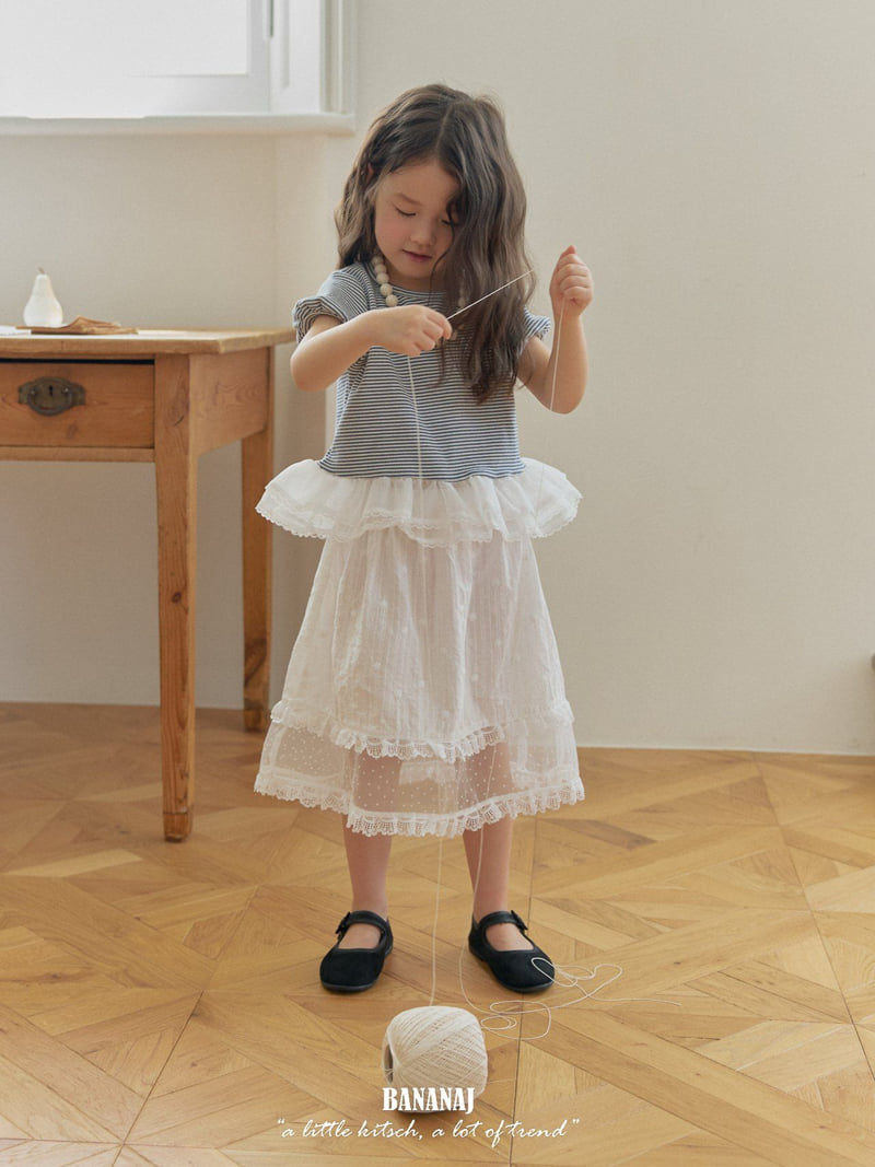Banana J - Korean Children Fashion - #fashionkids - Peach Sheer Tee - 10