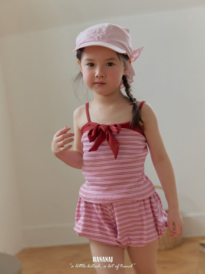 Banana J - Korean Children Fashion - #kidsshorts - Pippi Ribbon Top - 6