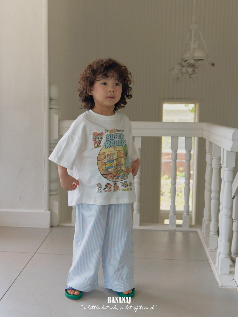 Banana J - Korean Children Fashion - #kidsshorts - Super Rabbit Tee - 11