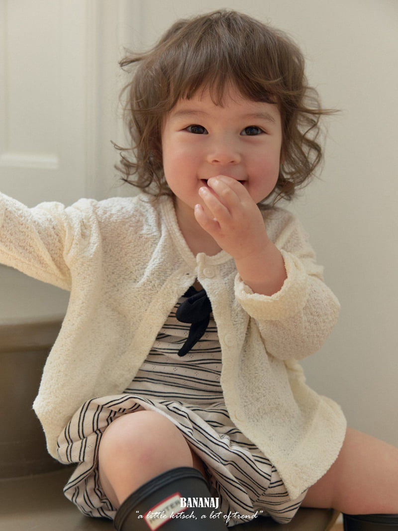 Banana J - Korean Children Fashion - #kidsshorts - Soft Cardigan - 6