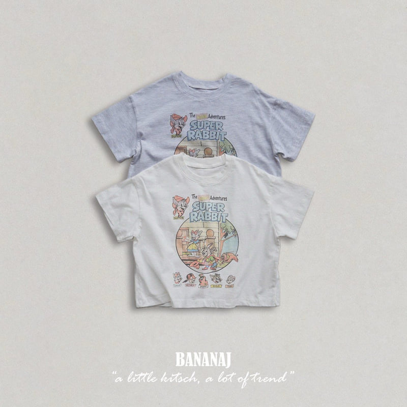 Banana J - Korean Children Fashion - #littlefashionista - Super Rabbit Tee