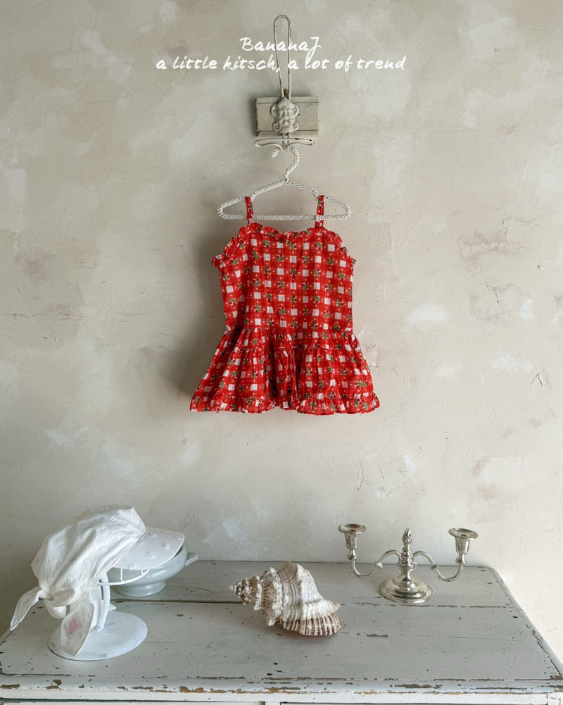 Banana J - Korean Children Fashion - #littlefashionista - Cherry One-piece - 4