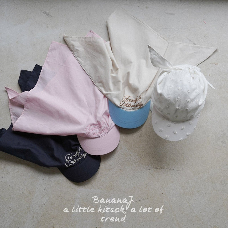 Banana J - Korean Children Fashion - #toddlerclothing - Scarf Sun Cap - 4