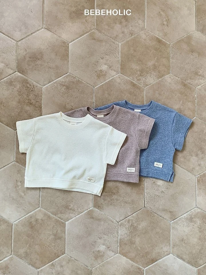 Bebe Holic - Korean Baby Fashion - #babyboutique - Rough Waffle Tee - 10