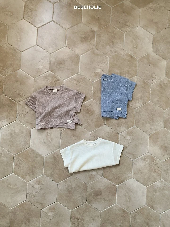 Bebe Holic - Korean Baby Fashion - #babyboutique - Rough Waffle Tee - 9