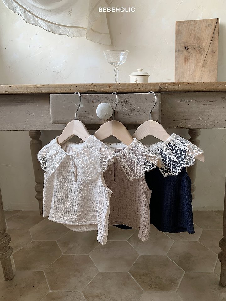Bebe Holic - Korean Baby Fashion - #babyboutique - Poppy Collar Tee - 2