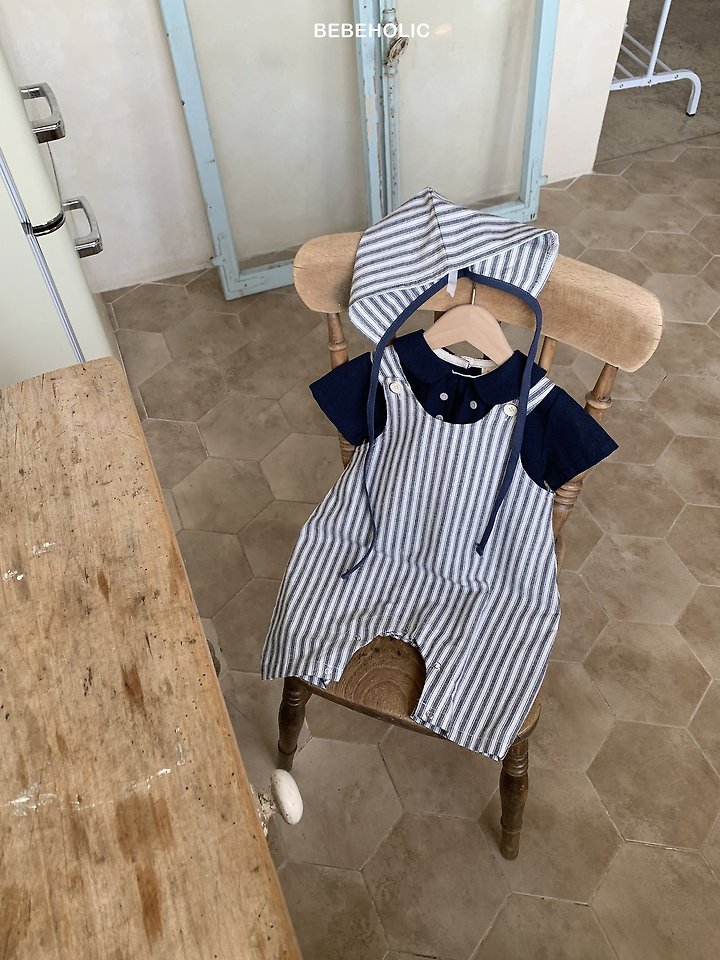 Bebe Holic - Korean Baby Fashion - #babyboutique - Marine Stripe Suit Set - 8