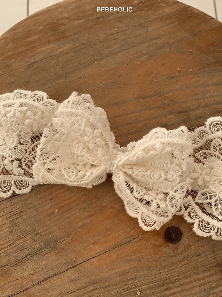 Bebe Holic - Korean Baby Fashion - #babyboutique - Lace Hair Band - 4