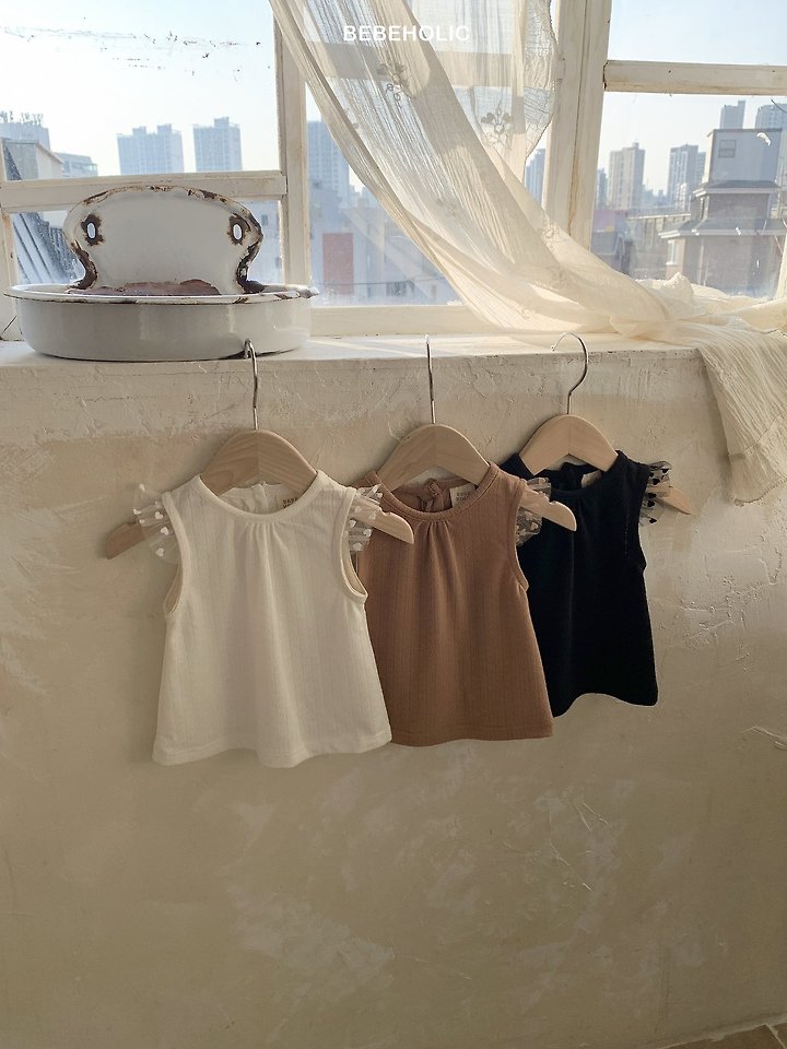 Bebe Holic - Korean Baby Fashion - #babyboutiqueclothing - Tenia Eyelet Tee - 5