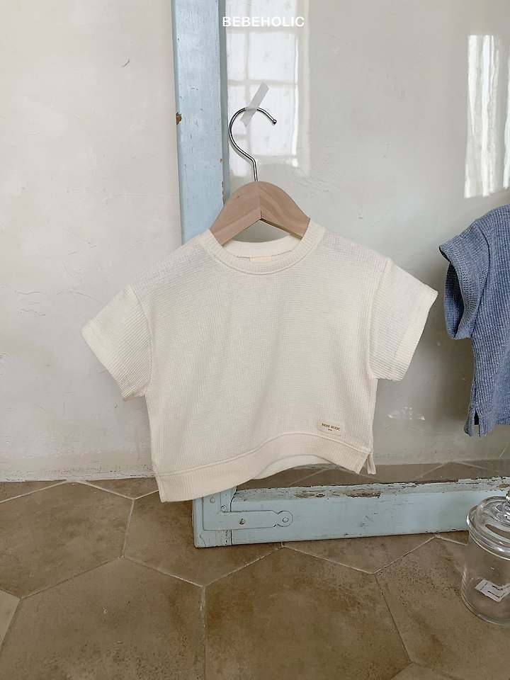 Bebe Holic - Korean Baby Fashion - #babyclothing - Rough Waffle Tee - 12