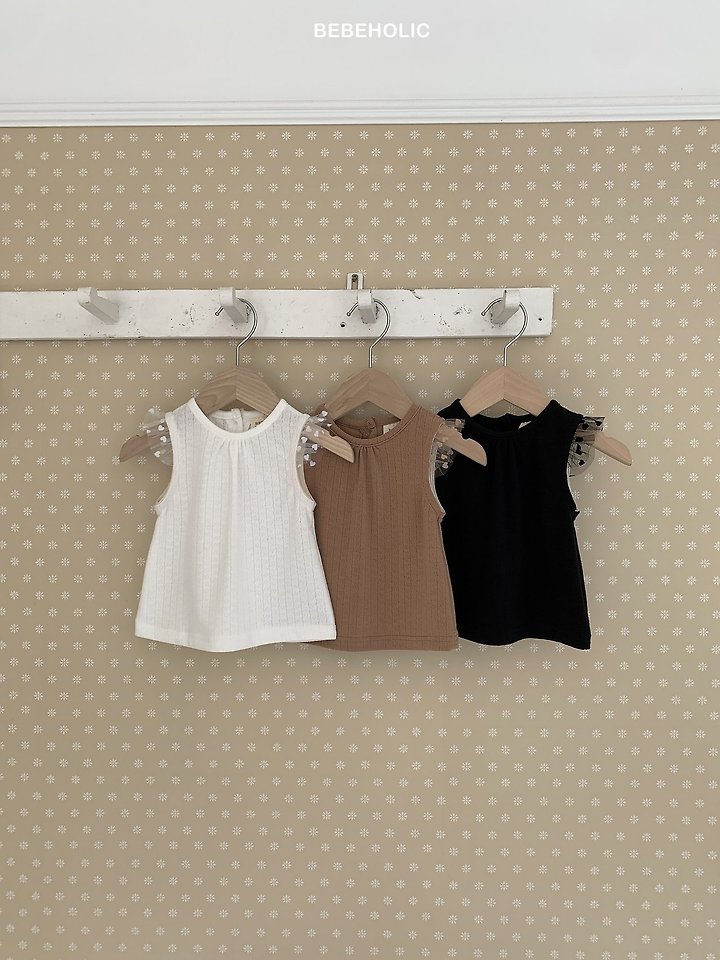 Bebe Holic - Korean Baby Fashion - #babyclothing - Tenia Eyelet Tee - 6