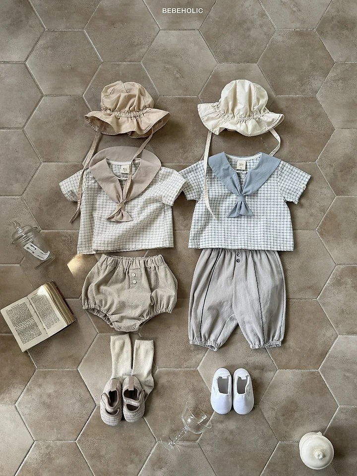 Bebe Holic - Korean Baby Fashion - #babyclothing - Sailor Marine Blouse