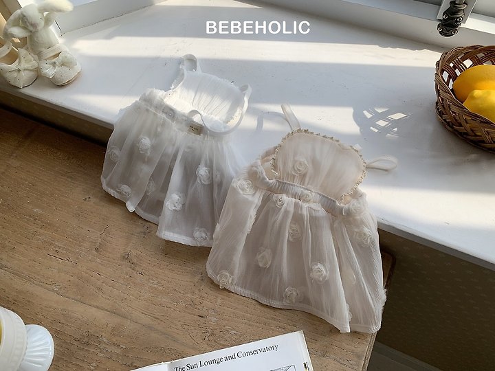 Bebe Holic - Korean Baby Fashion - #babyclothing - Rose Apron Skirt - 10