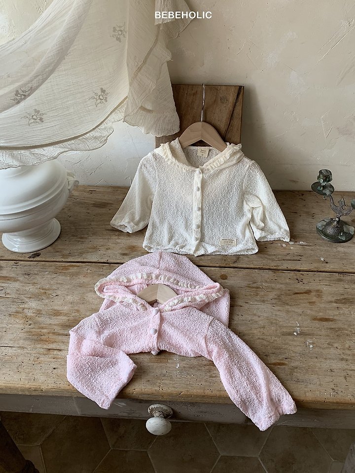 Bebe Holic - Korean Baby Fashion - #babyfashion - Lace Hood Jacket - 5