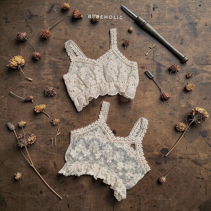 Bebe Holic - Korean Baby Fashion - #babyfashion - Lace Bustier