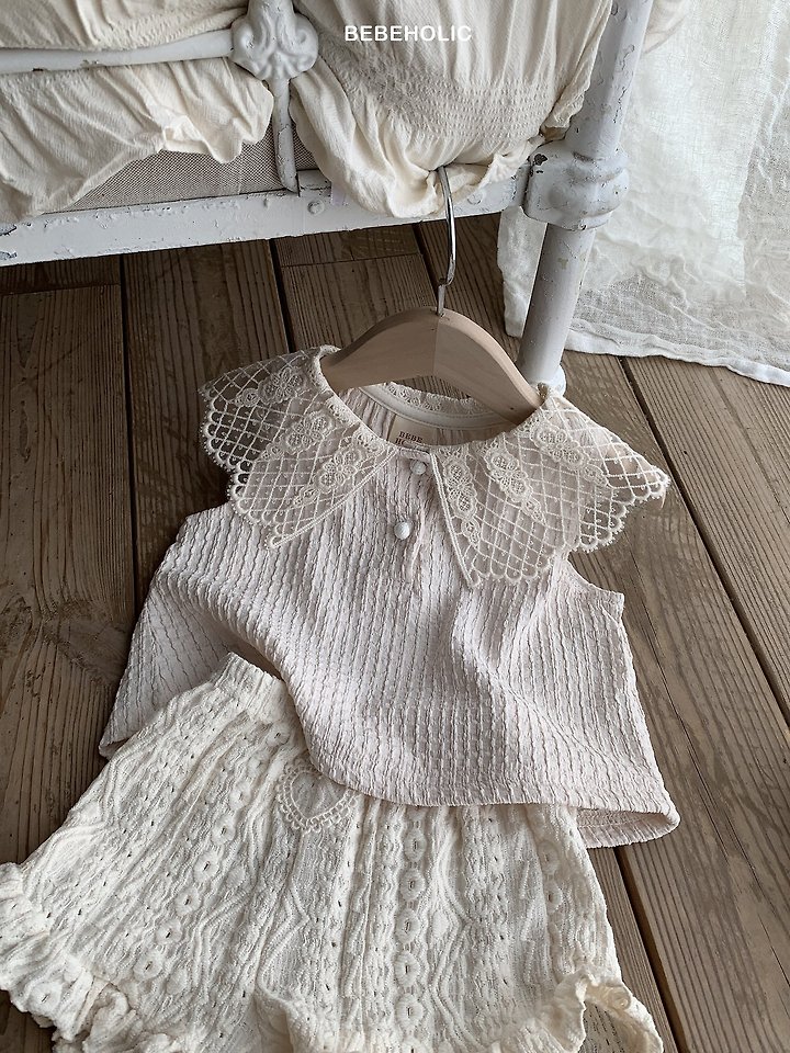 Bebe Holic - Korean Baby Fashion - #babyfashion - Poppy Collar Tee - 6