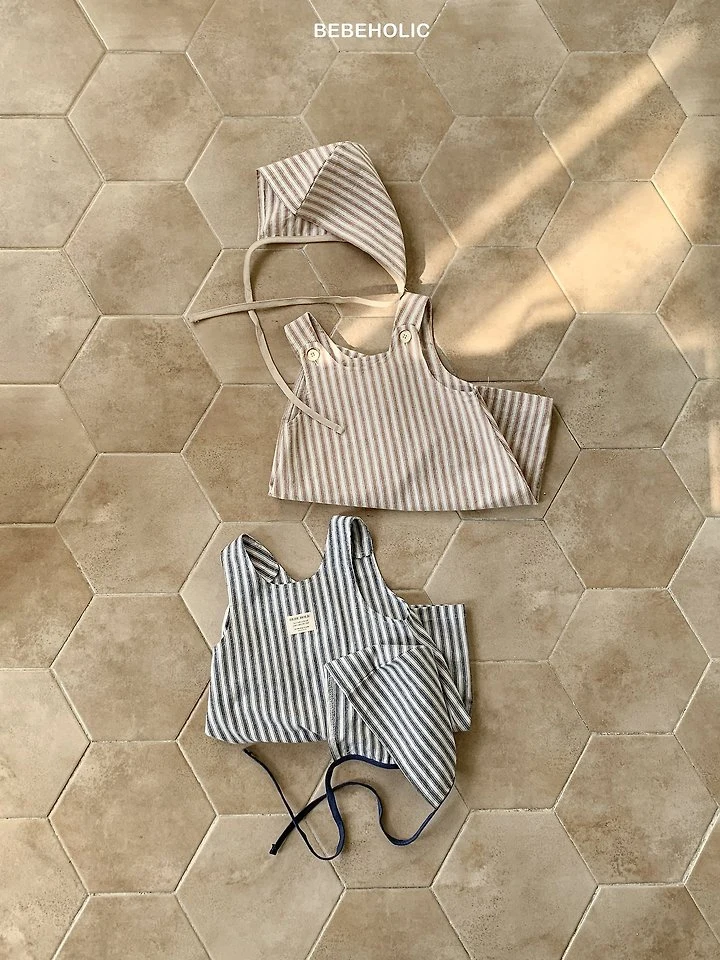 Bebe Holic - Korean Baby Fashion - #babyfashion - Marine Stripe Suit Set - 12
