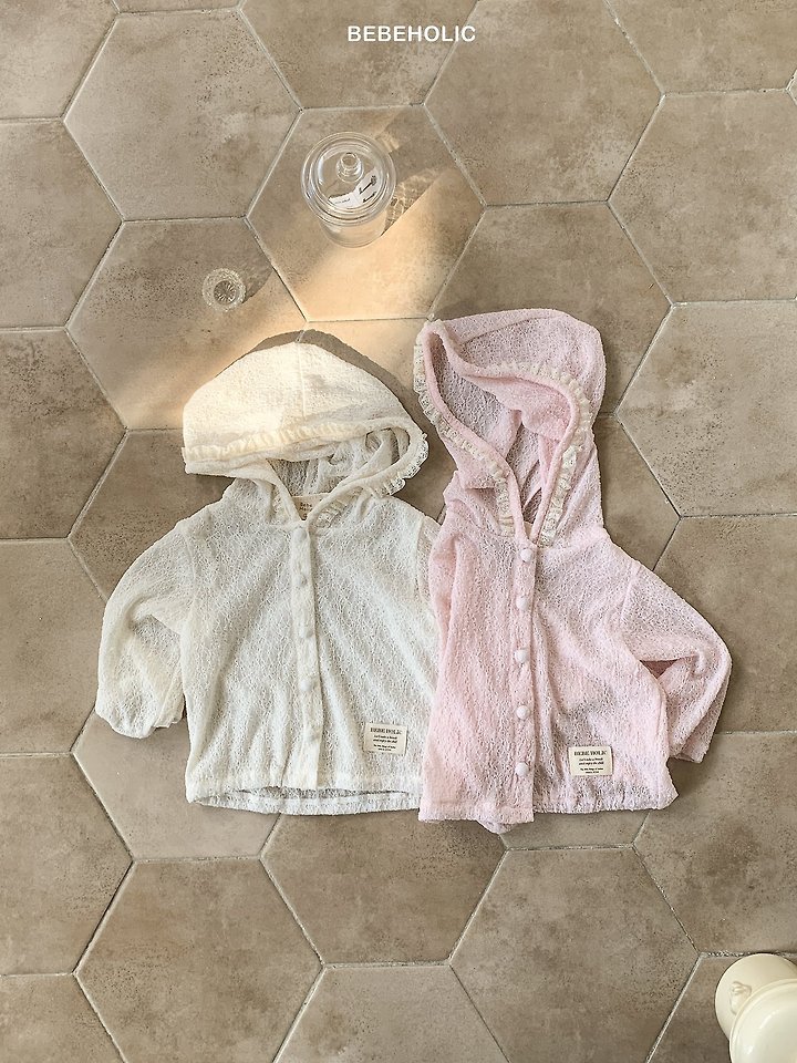 Bebe Holic - Korean Baby Fashion - #babyfever - Lace Hood Jacket - 6