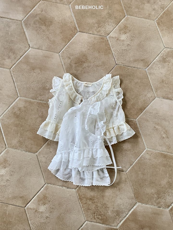 Bebe Holic - Korean Baby Fashion - #babyfever - Heart Ribbon Vest - 5