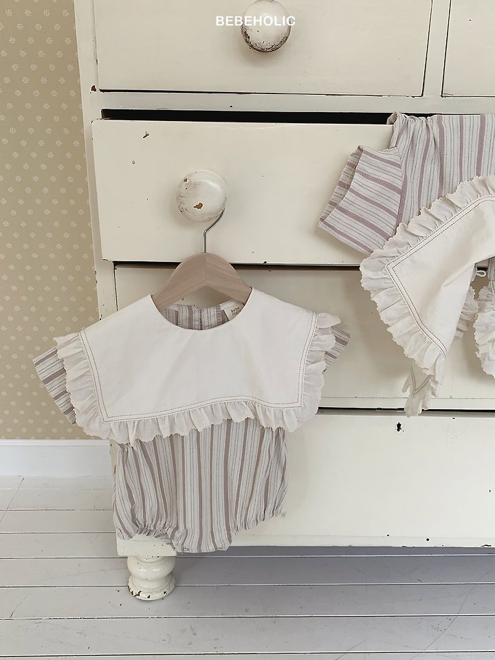 Bebe Holic - Korean Baby Fashion - #babyfever - Cozy Frill Suit - 3