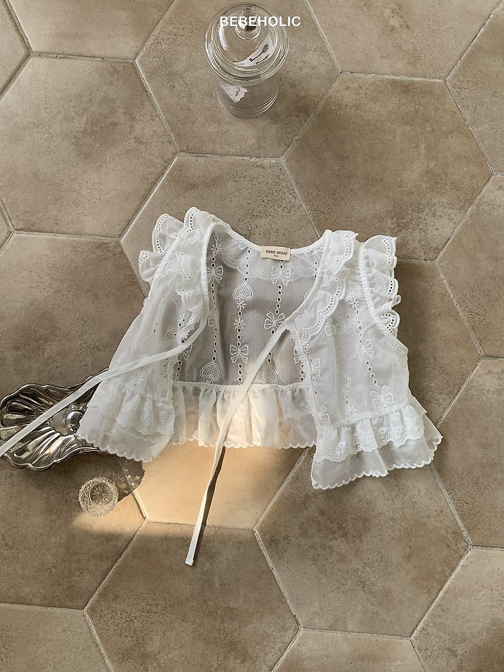 Bebe Holic - Korean Baby Fashion - #babygirlfashion - Heart Ribbon Vest - 6