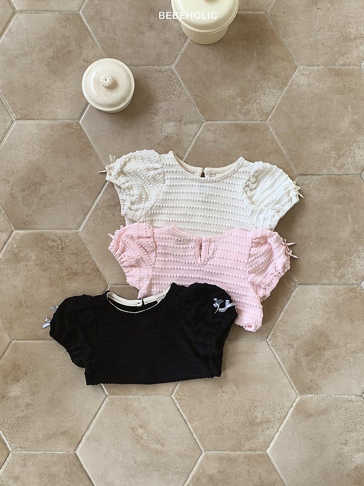 Bebe Holic - Korean Baby Fashion - #babygirlfashion - Lori Ribbon Tee - 11