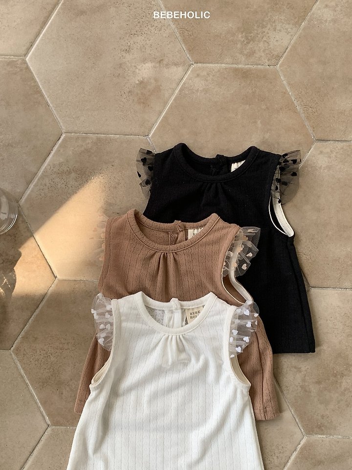 Bebe Holic - Korean Baby Fashion - #babygirlfashion - Tenia Eyelet Tee - 9