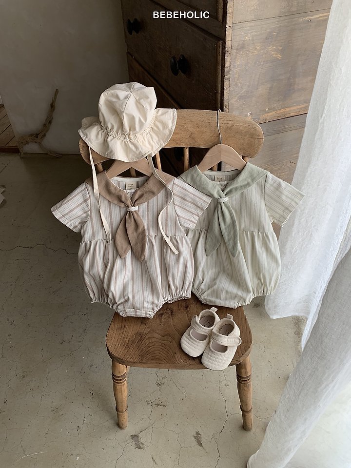 Bebe Holic - Korean Baby Fashion - #babygirlfashion - Cozy Sailor Suit - 3