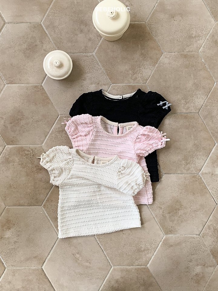 Bebe Holic - Korean Baby Fashion - #babylifestyle - Lori Ribbon Tee - 12