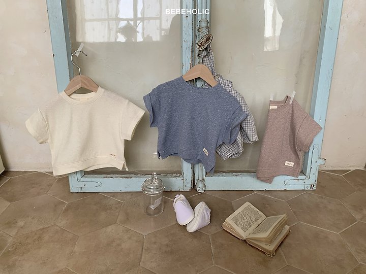 Bebe Holic - Korean Baby Fashion - #babyoninstagram - Rough Waffle Tee - 2