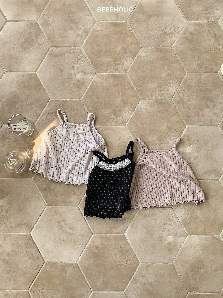 Bebe Holic - Korean Baby Fashion - #babyoninstagram - Lily Frill Sleeveless Tee - 9