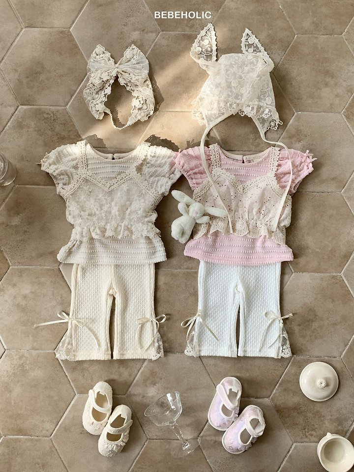 Bebe Holic - Korean Baby Fashion - #babyoninstagram - Nari Lace Bootcut - 5