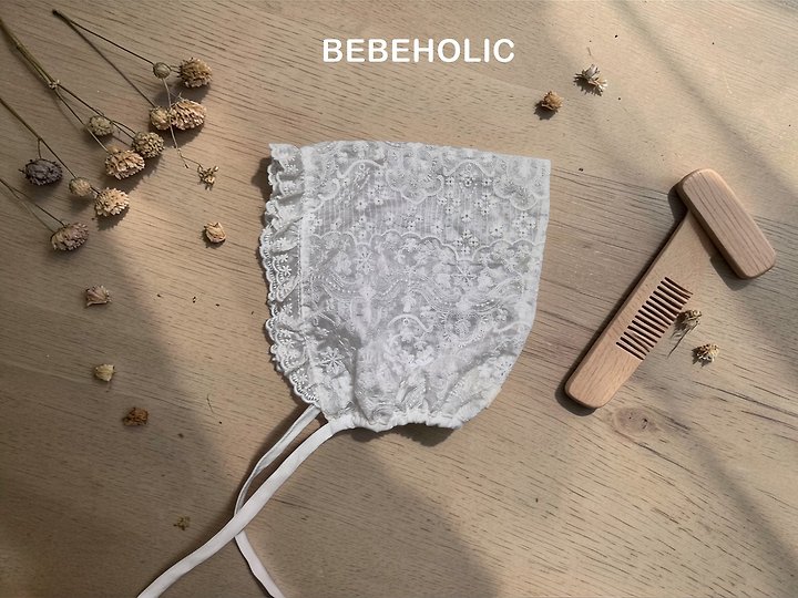 Bebe Holic - Korean Baby Fashion - #babyootd - Mimi Lace Bonnet - 3