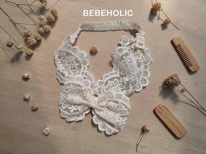 Bebe Holic - Korean Baby Fashion - #babyootd - Lace Hair Band - 11