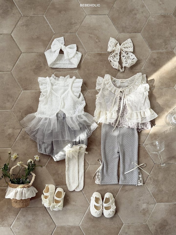 Bebe Holic - Korean Baby Fashion - #babyootd - Nari Lace Bootcut - 6